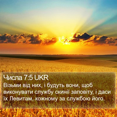 Числа 7:5 UKR Bible Verse Image