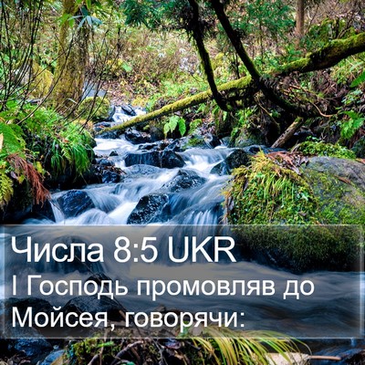 Числа 8:5 UKR Bible Verse Image