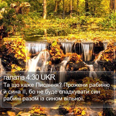 галатів 4:30 UKR Bible Verse Image