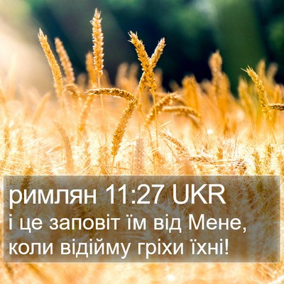 римлян 11:27 UKR Bible Verse Image