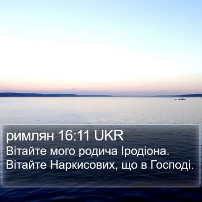 римлян 16:11 UKR Bible Verse Image