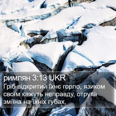 римлян 3:13 UKR Bible Verse Image