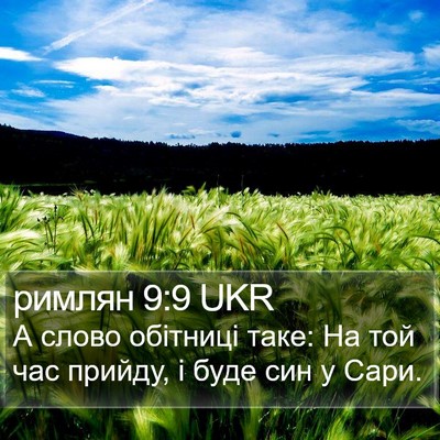 римлян 9:9 UKR Bible Verse Image