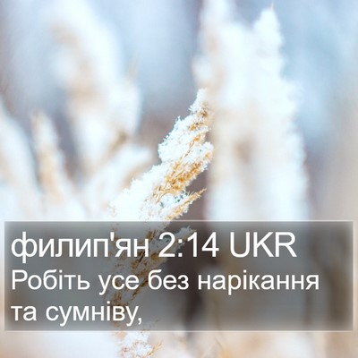 филип'ян 2:14 UKR Bible Verse Image