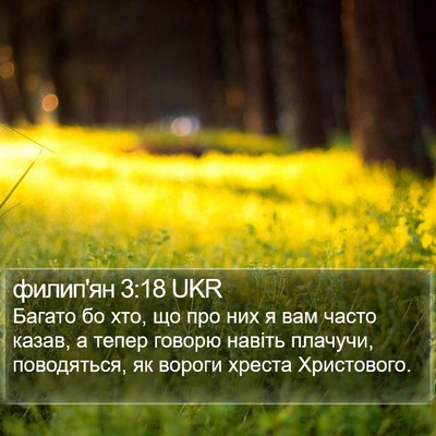филип'ян 3:18 UKR Bible Verse Image