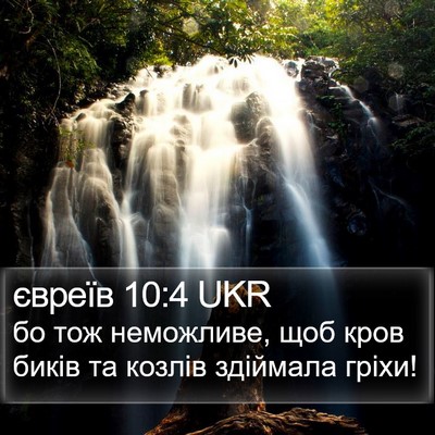 євреїв 10:4 UKR Bible Verse Image