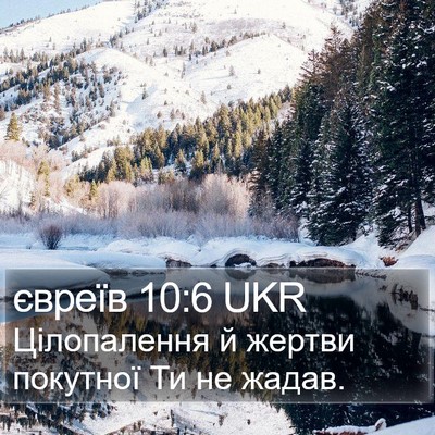 євреїв 10:6 UKR Bible Verse Image