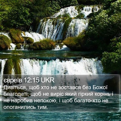 євреїв 12:15 UKR Bible Verse Image