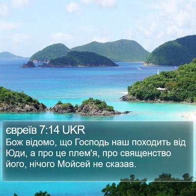 євреїв 7:14 UKR Bible Verse Image