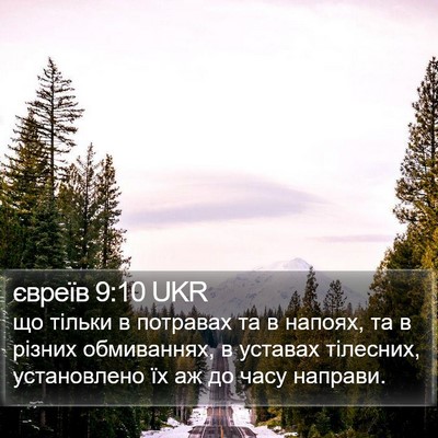 євреїв 9:10 UKR Bible Verse Image
