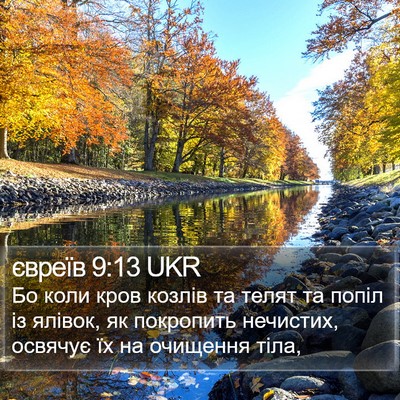 євреїв 9:13 UKR Bible Verse Image