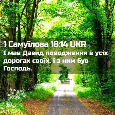 Picture 02 - 1 Самуїлова 18:14 UKR - І мав Давид поводження в - Bible Verse Picture