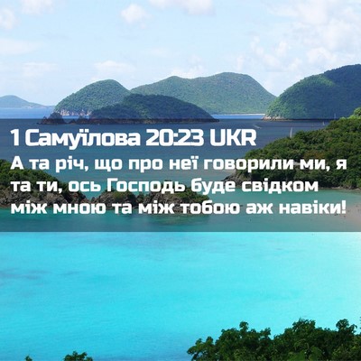 Picture 02 - 1 Самуїлова 20:23 UKR - А та річ, що про неї - Bible Verse Picture