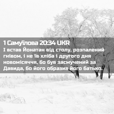 Picture 02 - 1 Самуїлова 20:34 UKR - І встав Йонатан від столу, - Bible Verse Picture