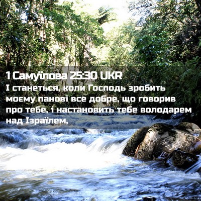 Picture 02 - 1 Самуїлова 25:30 UKR - І станеться, коли Господь - Bible Verse Picture