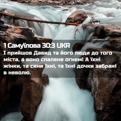 Picture 02 - 1 Самуїлова 30:3 UKR - І прийшов Давид та його - Bible Verse Picture