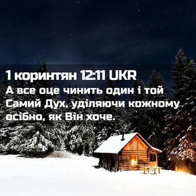 Picture 02 - 1 коринтян 12:11 UKR - А все оце чинить один і той - Bible Verse Picture