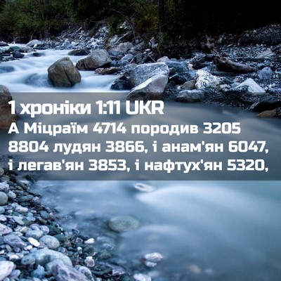 Picture 02 - 1 хроніки 1:11 UKR - А Міцраїм 4714 породив 3205 8804 - Bible Verse Picture
