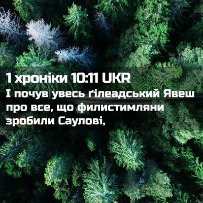 Picture 02 - 1 хроніки 10:11 UKR - І почув увесь ґілеадський - Bible Verse Picture