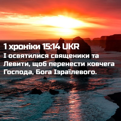 Picture 02 - 1 хроніки 15:14 UKR - І освятилися священики та - Bible Verse Picture