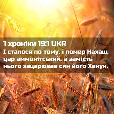 Picture 02 - 1 хроніки 19:1 UKR - І сталося по тому, і помер - Bible Verse Picture
