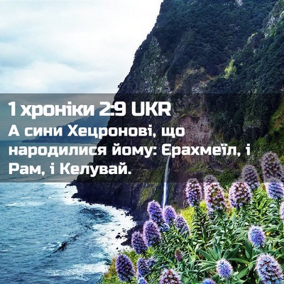 Picture 02 - 1 хроніки 2:9 UKR - А сини Хецронові, що - Bible Verse Picture
