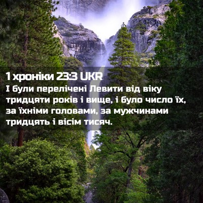 Picture 02 - 1 хроніки 23:3 UKR - І були перелічені Левити - Bible Verse Picture