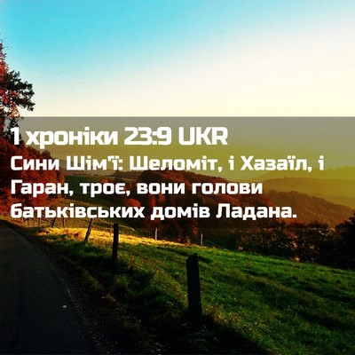Picture 02 - 1 хроніки 23:9 UKR - Сини Шім'ї: Шеломіт, і - Bible Verse Picture