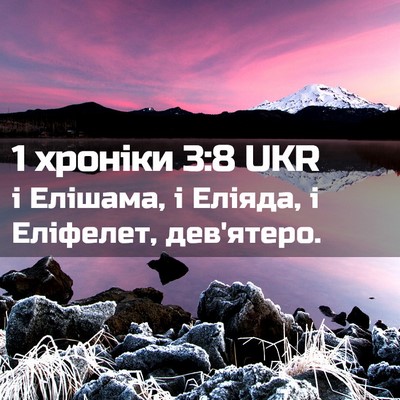 Picture 02 - 1 хроніки 3:8 UKR - і Елішама, і Еліяда, і - Bible Verse Picture