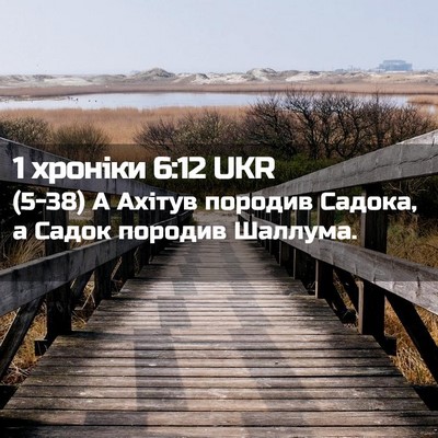 Picture 02 - 1 хроніки 6:12 UKR - (5-38) А Ахітув породив - Bible Verse Picture