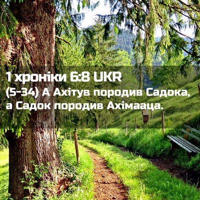 Picture 02 - 1 хроніки 6:8 UKR - (5-34) А Ахітув породив - Bible Verse Picture