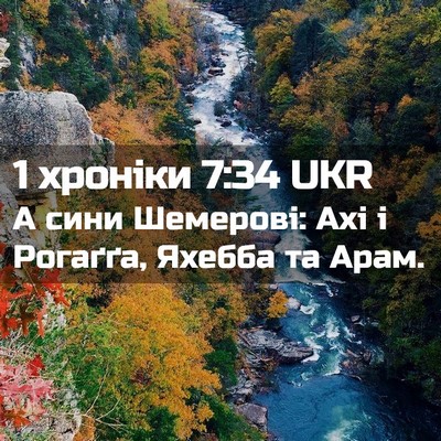 Picture 02 - 1 хроніки 7:34 UKR - А сини Шемерові: Ахі і - Bible Verse Picture