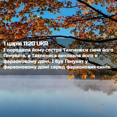 Picture 02 - 1 царів 11:20 UKR - І породила йому сестра - Bible Verse Picture