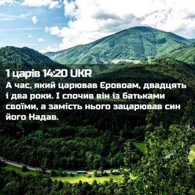 Picture 02 - 1 царів 14:20 UKR - А час, який царював - Bible Verse Picture