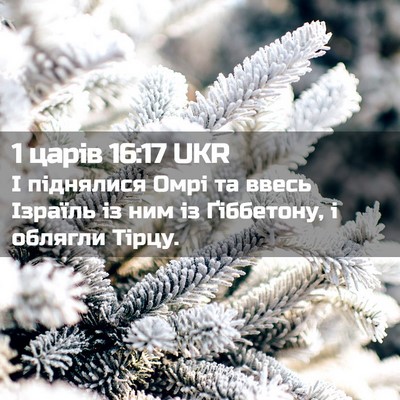 Picture 02 - 1 царів 16:17 UKR - І піднялися Омрі та ввесь - Bible Verse Picture