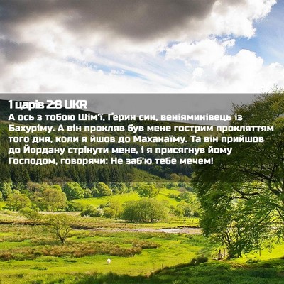 Picture 02 - 1 царів 2:8 UKR - А ось з тобою Шім'ї, Ґерин - Bible Verse Picture