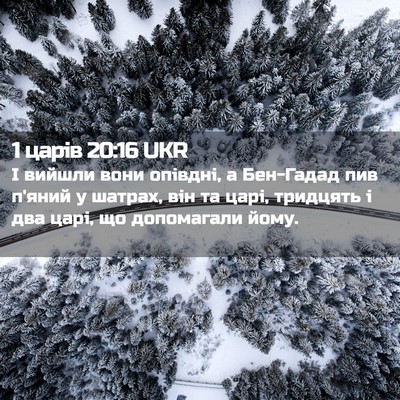 Picture 02 - 1 царів 20:16 UKR - І вийшли вони опівдні, а - Bible Verse Picture