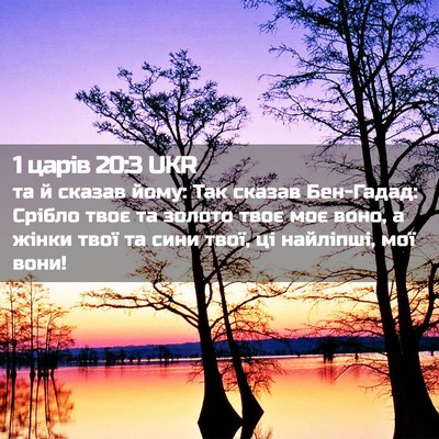 Picture 02 - 1 царів 20:3 UKR - та й сказав йому: Так - Bible Verse Picture