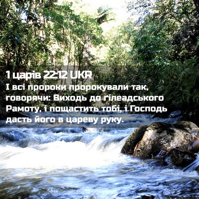Picture 02 - 1 царів 22:12 UKR - І всі пророки пророкували - Bible Verse Picture