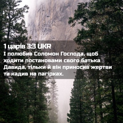 Picture 02 - 1 царів 3:3 UKR - І полюбив Соломон Господа, - Bible Verse Picture