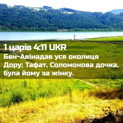 Picture 02 - 1 царів 4:11 UKR - Бен-Авінадав уся околиця - Bible Verse Picture