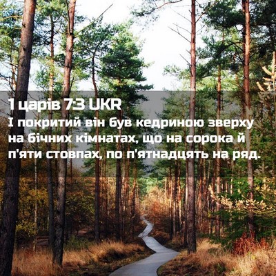 Picture 02 - 1 царів 7:3 UKR - І покритий він був - Bible Verse Picture