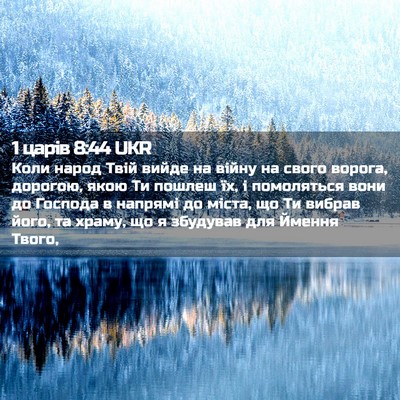 Picture 02 - 1 царів 8:44 UKR - Коли народ Твій вийде на - Bible Verse Picture
