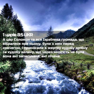 Picture 02 - 1 царів 8:5 UKR - А цар Соломон та вся - Bible Verse Picture