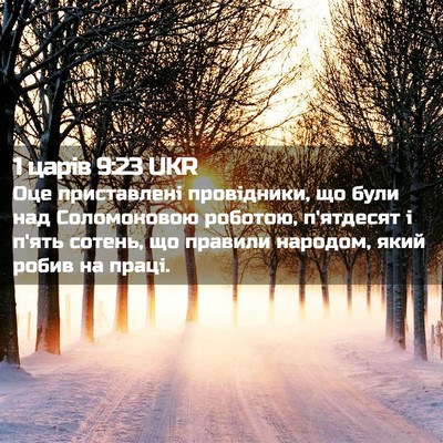 Picture 02 - 1 царів 9:23 UKR - Оце приставлені - Bible Verse Picture