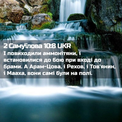 Picture 02 - 2 Самуїлова 10:8 UKR - І повиходили аммонітяни, і - Bible Verse Picture