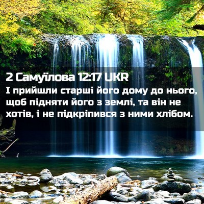 Picture 02 - 2 Самуїлова 12:17 UKR - І прийшли старші його дому - Bible Verse Picture