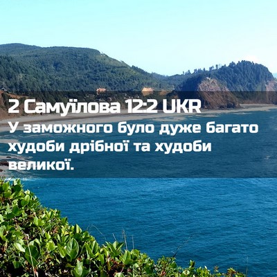 Picture 02 - 2 Самуїлова 12:2 UKR - У заможного було дуже - Bible Verse Picture