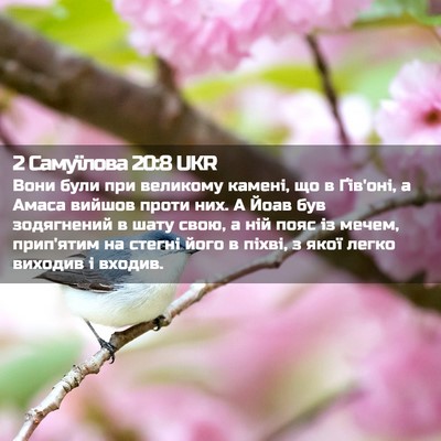 Picture 02 - 2 Самуїлова 20:8 UKR - Вони були при великому - Bible Verse Picture