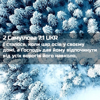 Picture 02 - 2 Самуїлова 7:1 UKR - І сталося, коли цар осів у - Bible Verse Picture